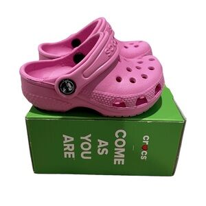 SOLD Crocs Toddler Classic Pink Clog- Size 3